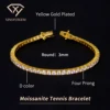 Yellow Gold Plated 3mm