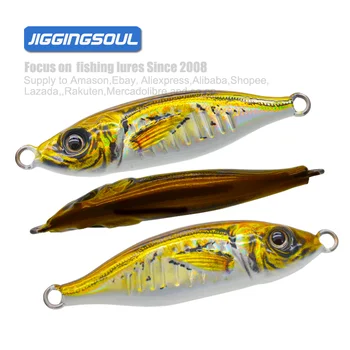 10g15g20g30g40g60g80g100g 3D Printed Fishing Jigs Little Slow Jig Jack Saltwater Jig Fishing Lures – Metal Jig – view 3