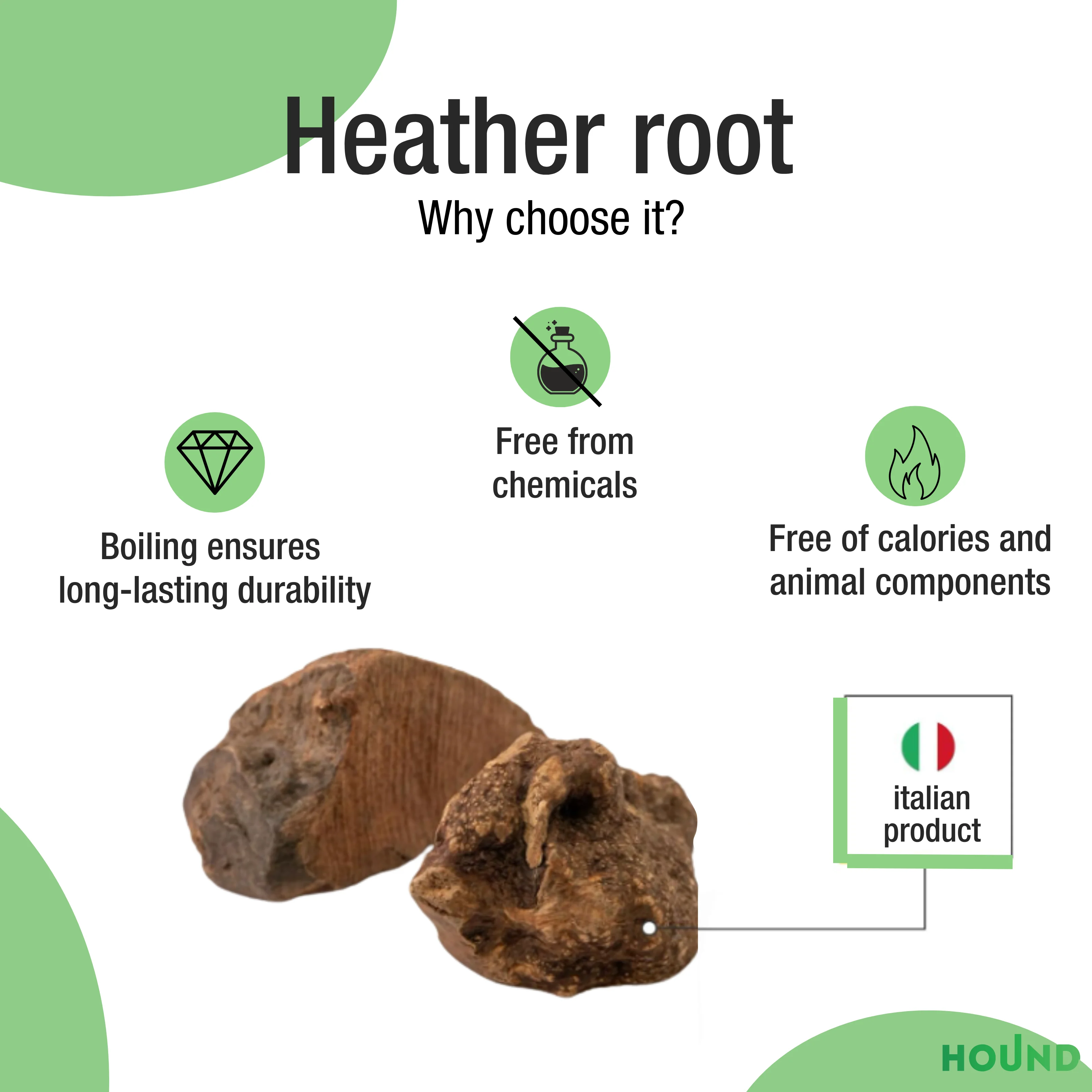 Private label Excellent Offer Unique Texture Natural Heather Root Dog Chew -Size XS Good For Teeth And Gums Health customization