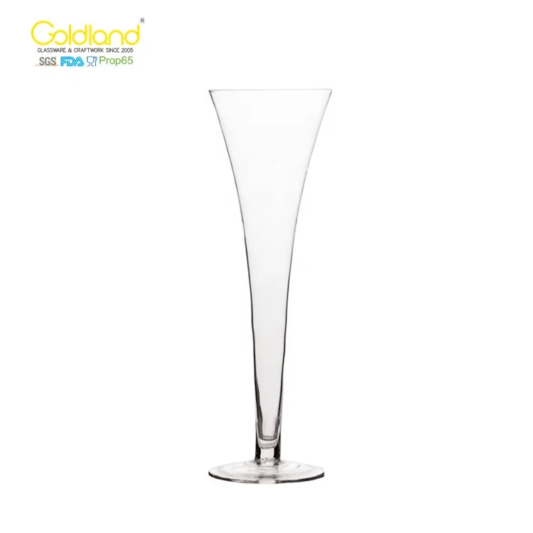 Stemless Cocktail Martini Glass Trumpet Customized Hollow Stem Crystal Champagne Flutes Custom Creative champagne Glasses