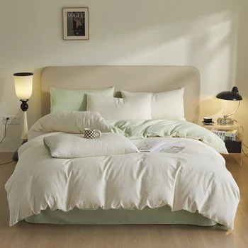 High Quality Bedding Set king Size Luxury Class a 100% Cotton Duvet Cover Fitted Bed Sheet Set Wholesale Custom