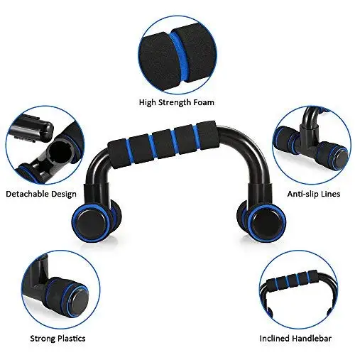 odm 7 in 1 push up bar jump rope hand gripper knee pad gym home workout wheel roller kit-6