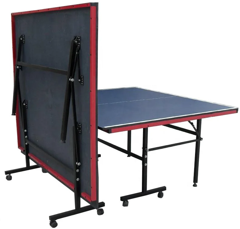 15 мм МДФ Крытый двойной складной 8 колес Настольный теннис