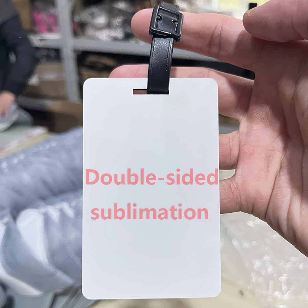 Sublimation Luggage Tags Blank Mdf White Blank Travel Bag Baggage Tags