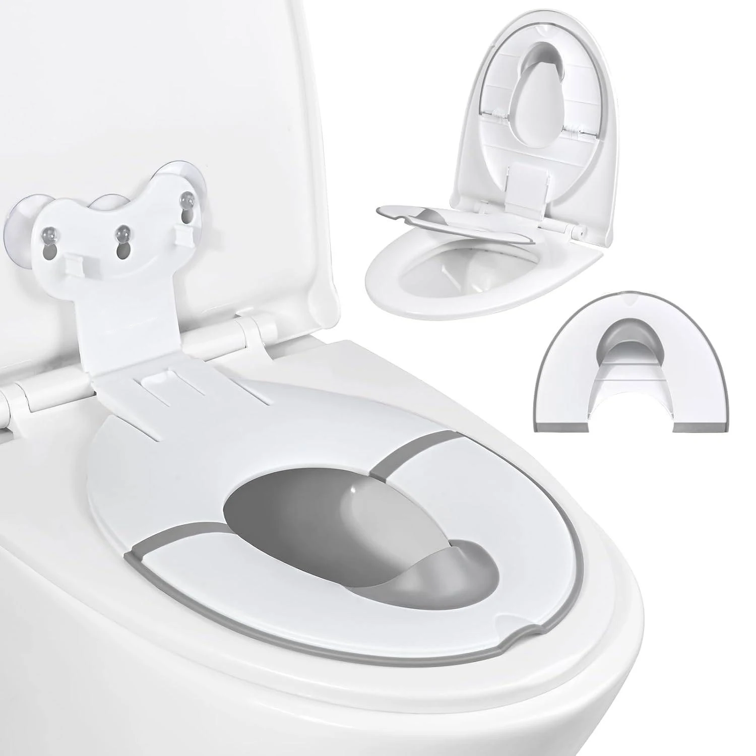Innovative Foldable Potty Training Seat for Travel Use Non-Slip Toddler Toilet Seat Cover With Suction Cups Hygiene Solution