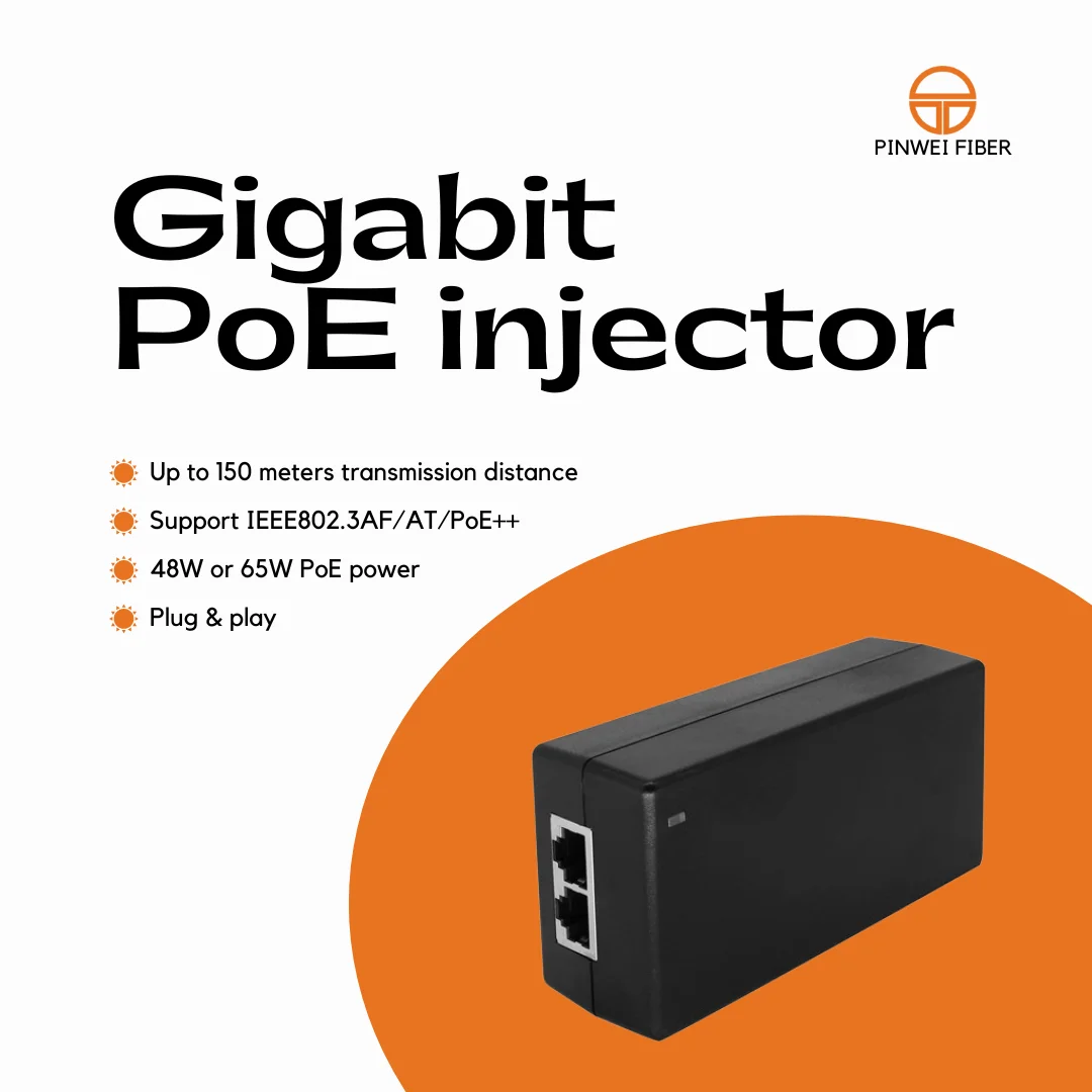 48V 48W/65W POE Injector IEEE802.3af/at/bt PoE++ 10/100/1000Mbps/1G/2.5G/10G for PoE Camera Wireless AP details