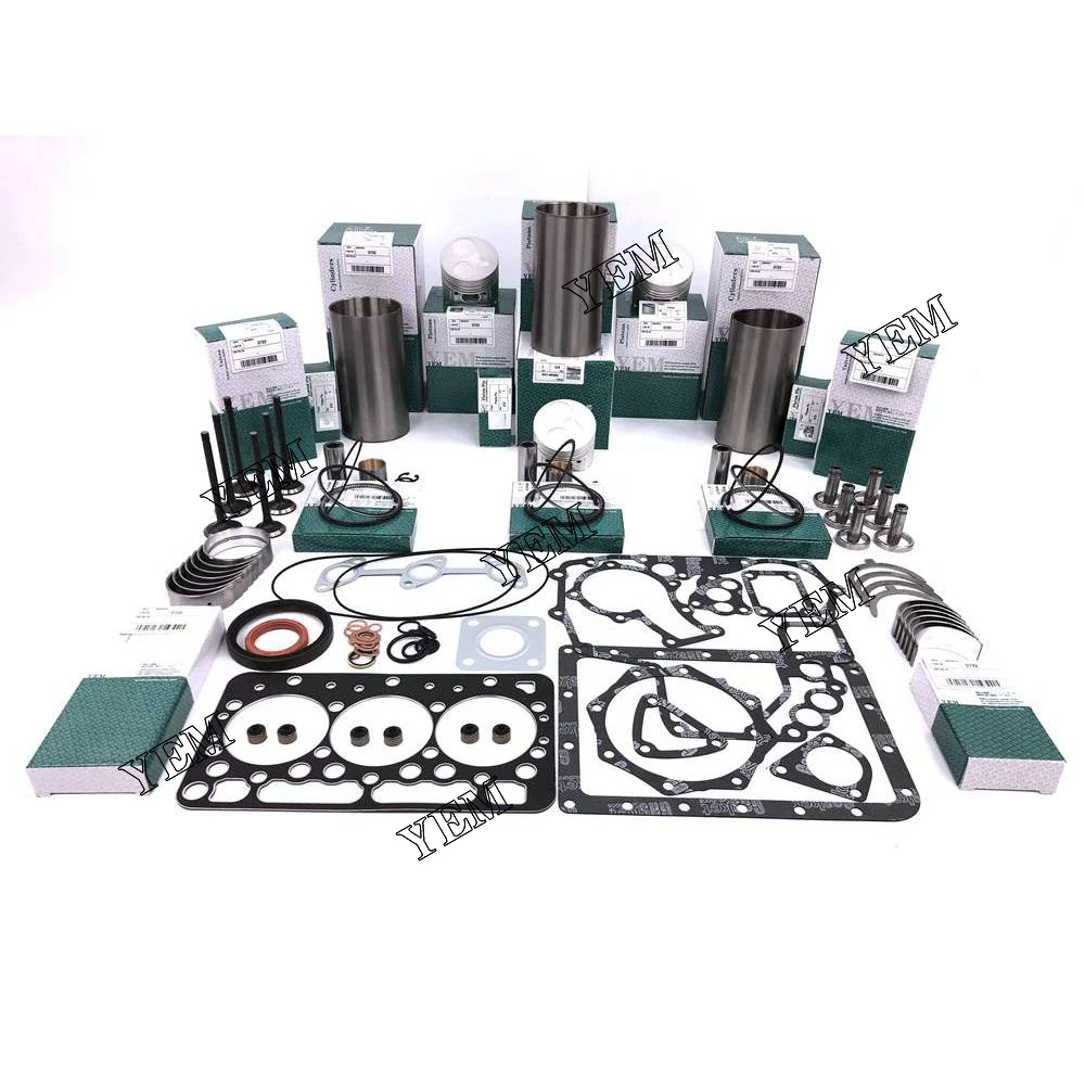 New D722 Repair Kit With Liner Bearing Valves Gaskets for Kubota Diesel Engine