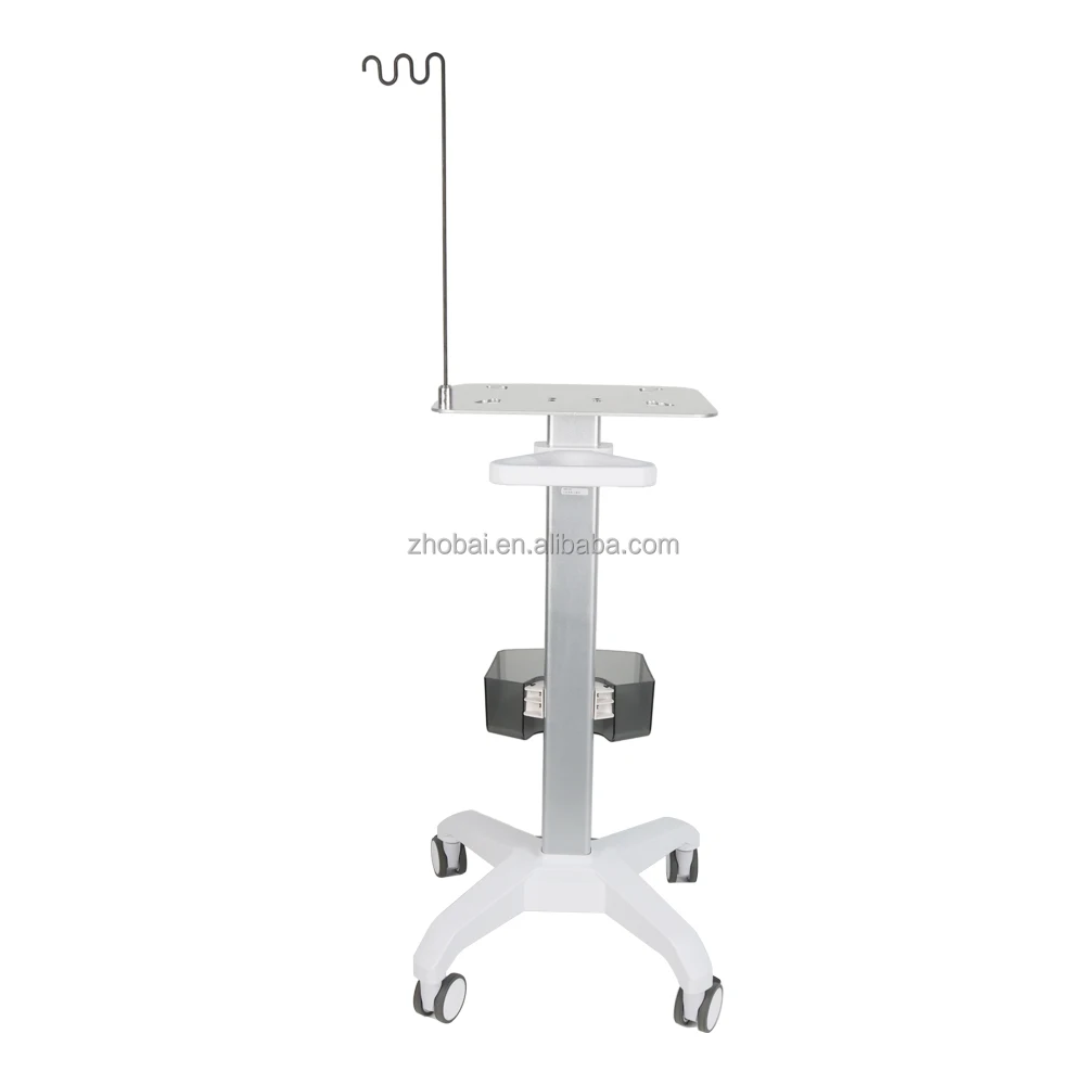 All One VESA Hospital Trolley Mobile Medical Laptop Cart with Cable Winder Storage Arm Dental Workstation for Hotel Outdoor Use 6