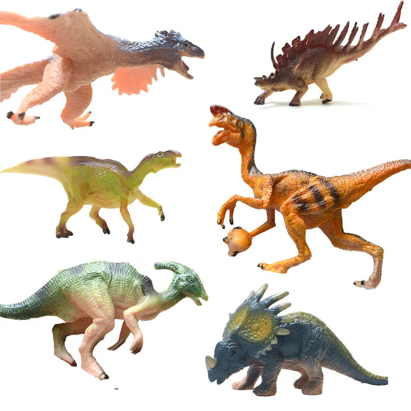 Игрушки динозавры мир Юрского периода пластиковые игрушки динозавров из ПВХ 4 в 1 реалистичный набор игрушек для детей