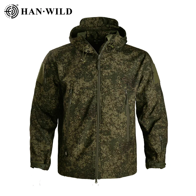 HAN WILD Outdoor Camouflage Tactical Soft Shell Jacket