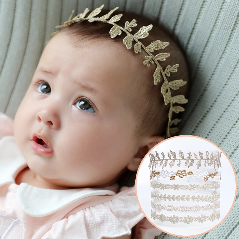 Gold lace headband