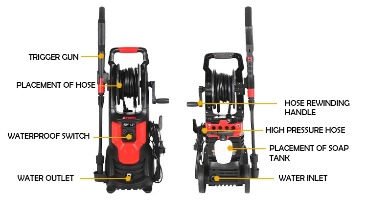 1522PSI Electric  High Pressure Washers  factory