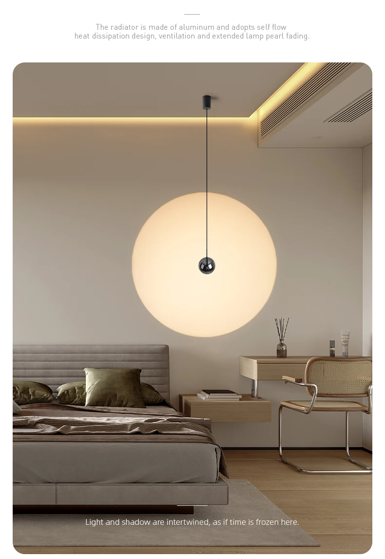 Aisilan 2023 New Dining Round Adjustable Lens Pendant Lights Kitchen Hanging Fittings