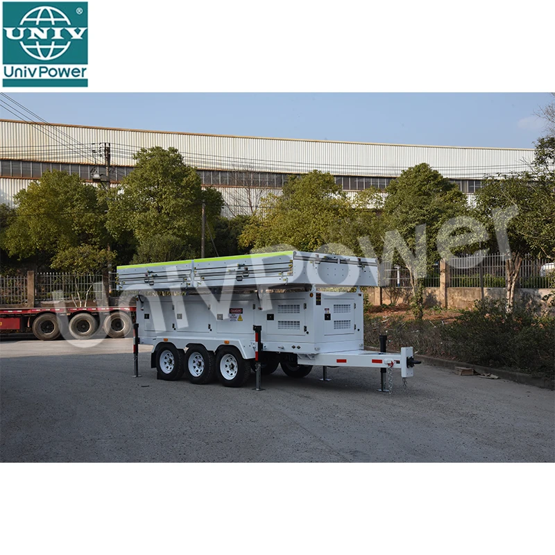 Solar Generator 6000w Solar Energy Systems Portable Solar Power Trailer