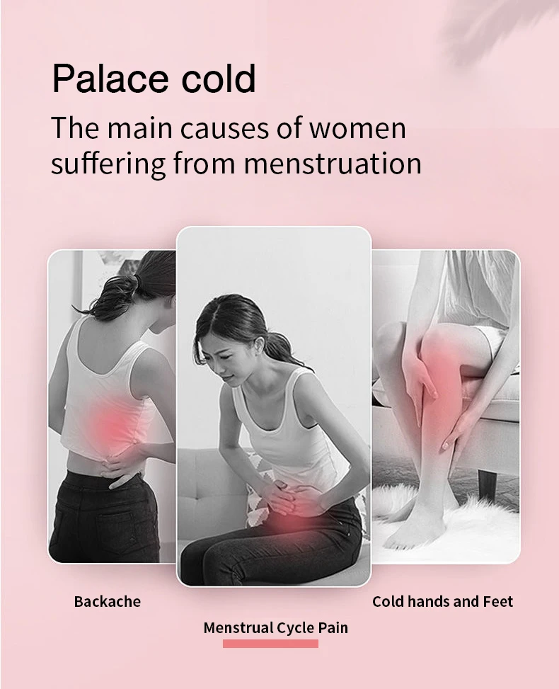 Oem Electric Lumbar Stomach Heating Massage Womb Uterus Waist Abdomen