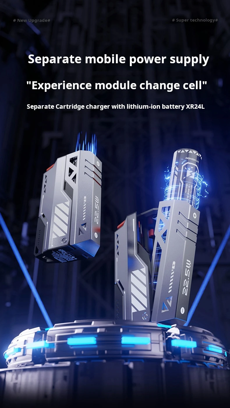 High Quality Replaceable Battery Detachable Mobile Power Fast Charging Cable Mecha Power Bank