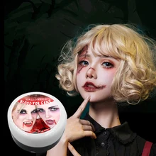 Nicro Creative Halloween Prank Cosplay Makeup Props Fake Temporary Scar Bleed Wound Vampire Scary Style Fake Blood Gel
