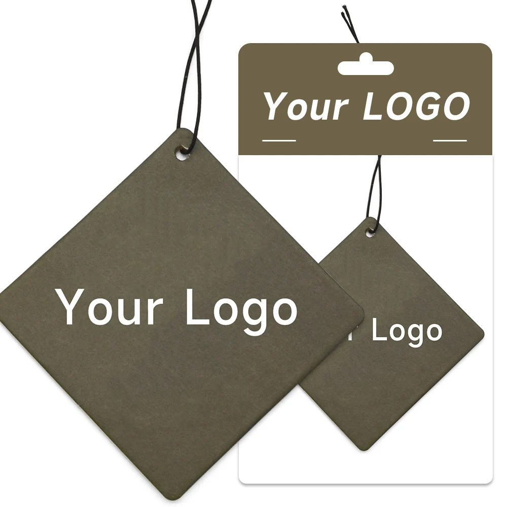 High Quality Designer Black Custom Car air Fresheners logo Scented Car Hanging air Freshener for Home Fragrance