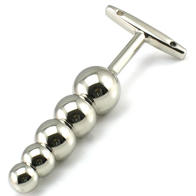 Adult Sexy 5 Ball Anal Plug - Alloy Butt Plug for Couples | Prostate  Massage Dilatador Anal Ball Sex Toys