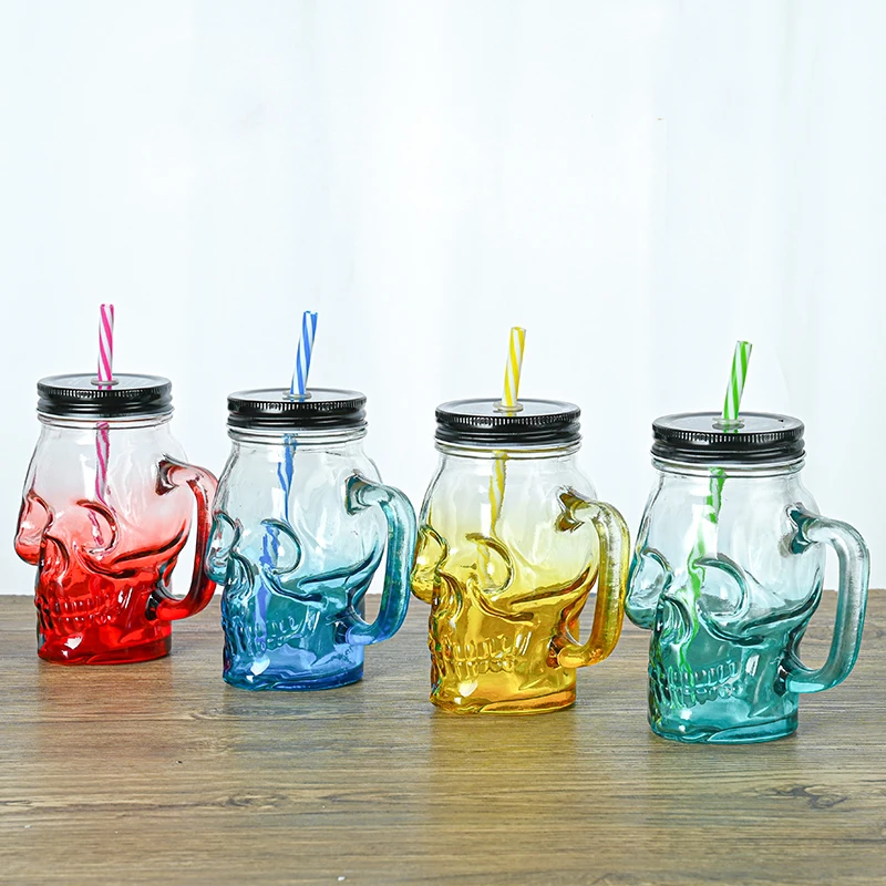 In Stock Wholesale Customized Fruit Coffee Drinking Handle Cup 16Oz Glass  Mason Jars Straw Lid And With Handles - Buy In Stock Wholesale Customized  Fruit Coffee Drinking Handle Cup 16Oz Glass Mason