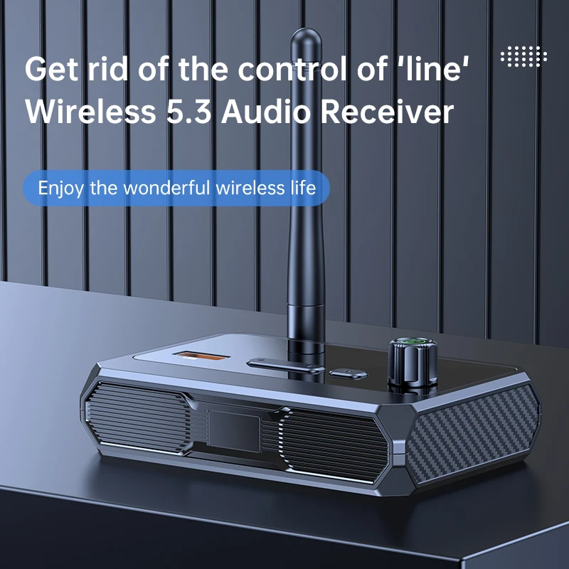 C36 Bluetooth 5.3 Audio Receiver Digital Display Fiber Optic RCA AUX USB bluetooth Adapter for Car Home PC TV Headphones