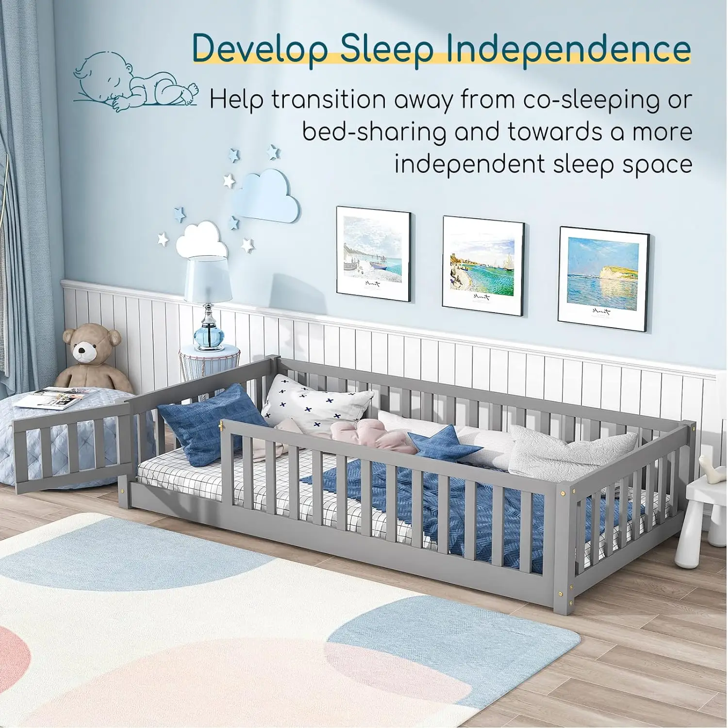 Factory Customized Wholesale Classic Wooden Kids Bedroom Furniture