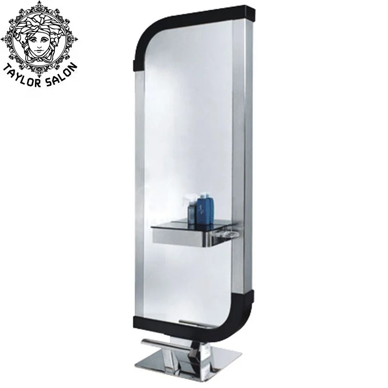 Hairdressing salon furniture double styling mirrors stations barber mirror station with drawers