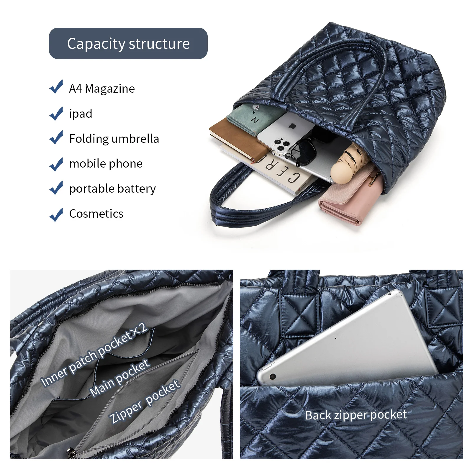 Женская Сумка-тоут из натуральной кожи