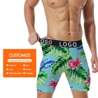 Boxer Shorts Manufacturer Oem High Quality Breathable Customized Band Polyester Men's Briefs Underwear Boxer Shorts