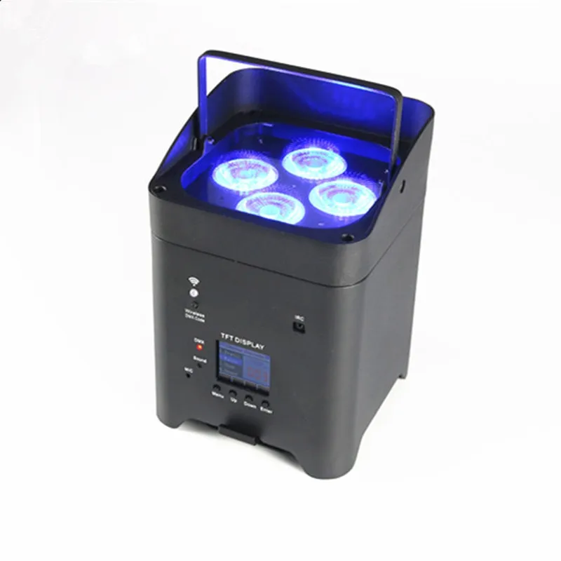 6x18w RGBWA UV Battery Powered Wireless Led up Light 6in1 for Stage Wedding Party