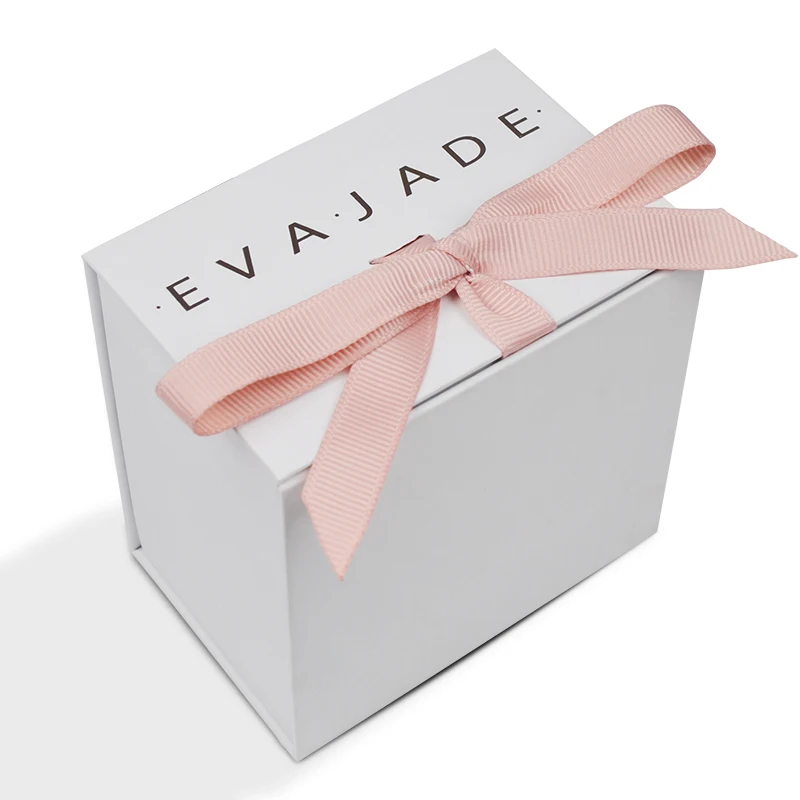 Free Design Luxury Custom Logo Foldable Magnet Book Shape Paper Necklace Jewelry Box