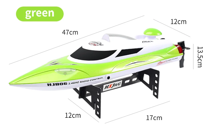 Factory remote radio control night light racing anti turn propeller High speed yachts speedboat toy rc boat