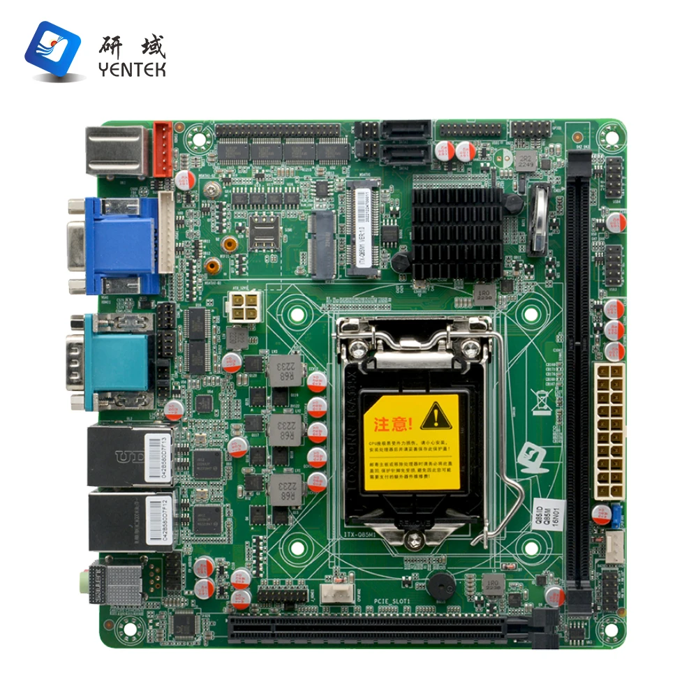 Yentek Intel Core I3 I5 I7 H81 Q85 High Speed Chipset LGA1150 HD VGA LVDS Industrial Mainboard Mini Itx Industrial Motherboard