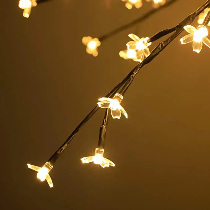 Amazon 6.5ft, теплое белое освещение, украшение вишневого дерева Lightshare, светодиодная Цветущая Рождественская елка, оптовая продажа