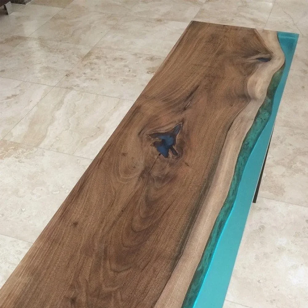 Console Table Home Office Live Edge Table Epoxy Resin Coffee Home Console Table