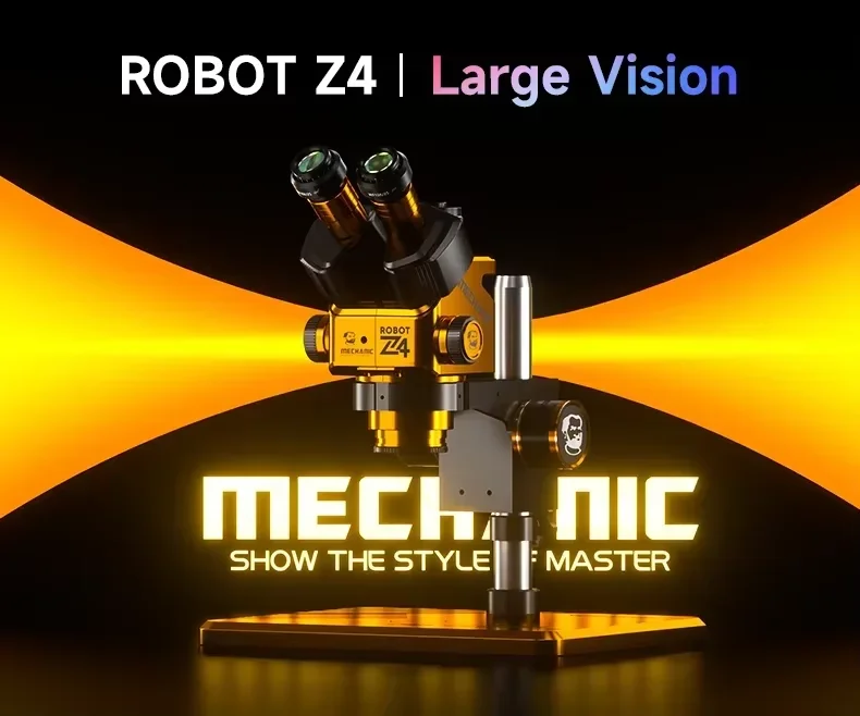 MECHANIC ROBOT Z4 - 6.5X-60X Trinocular Microscope for Phone Repair
