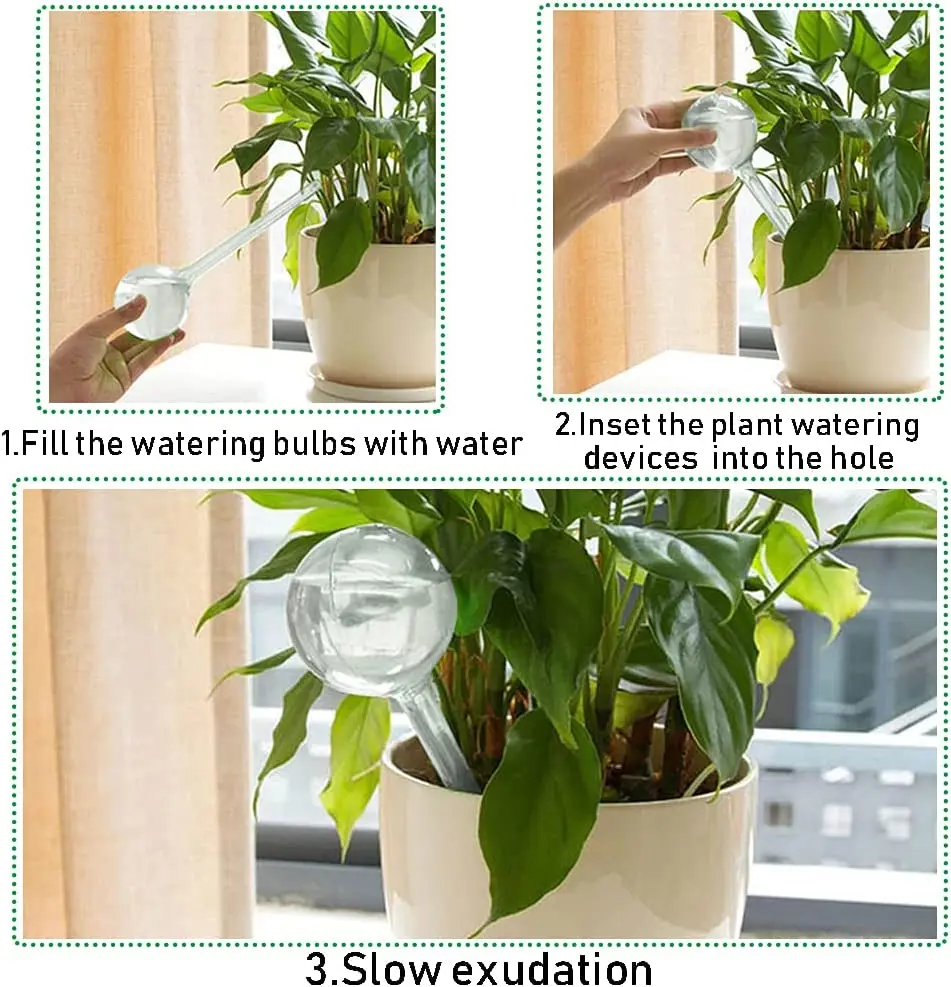 Лампы для автоматического полива растений круглые пластиковые шарики устройство капельного орошения