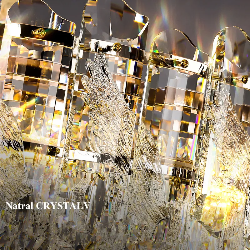 Подвесная люстра с кристаллами