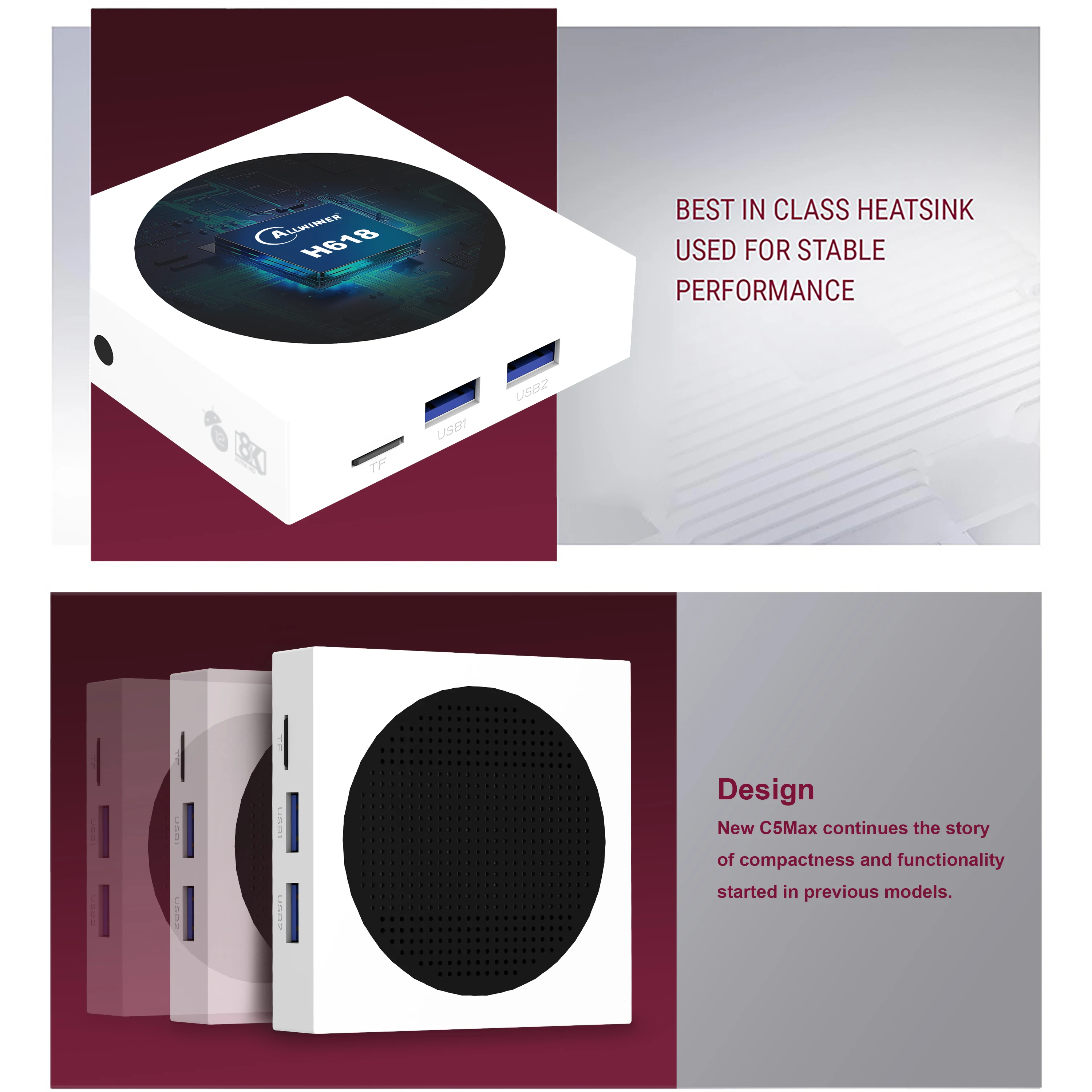 ZOKU C5 MAX TV BOX - 4GB RAM, 128GB ROM, Multi Lang Support