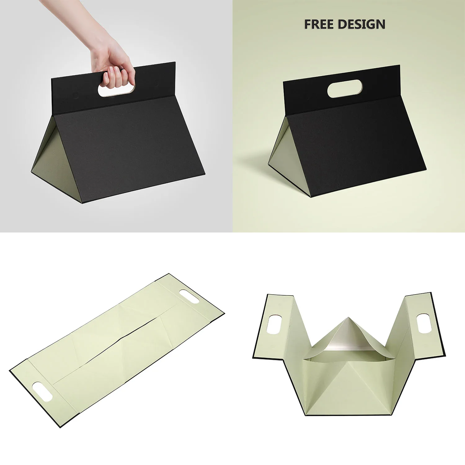 Custom Luxury Packaging Boxes Folding Magnetic Gift Cardboard Box with Handle