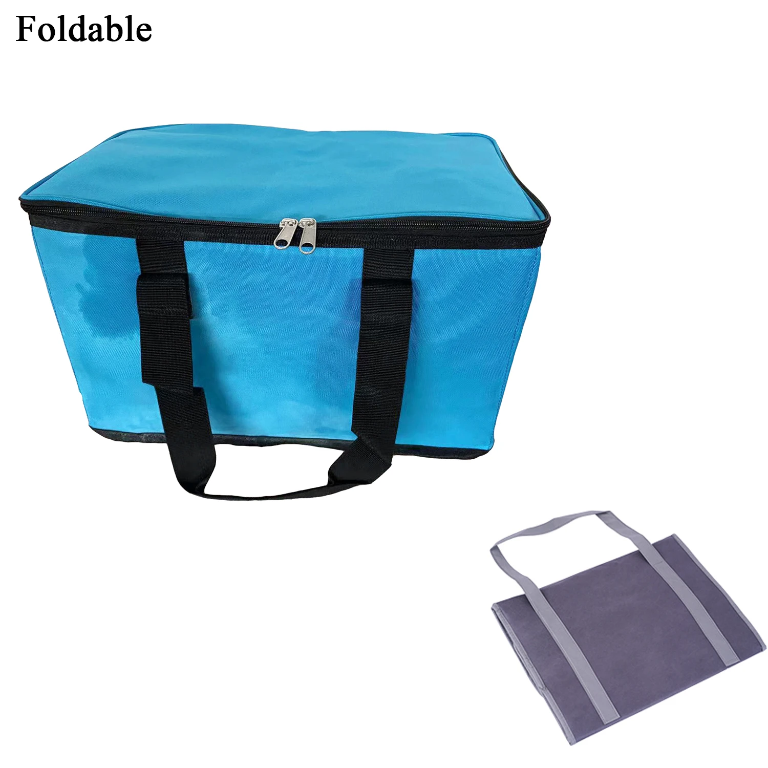 Factory Custom Color Logo Large Capacity Outdoor Camping Aluminum Tote Thermal Insulate Picnic Reusable Lunch Box Ice Cooler Bag