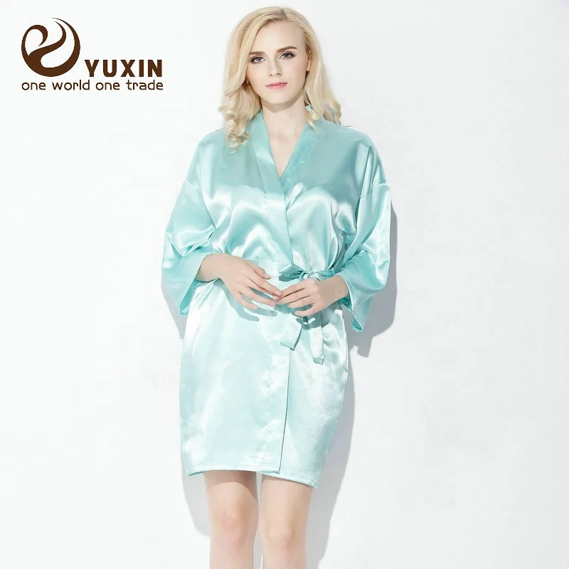 plain silk dressing gowns