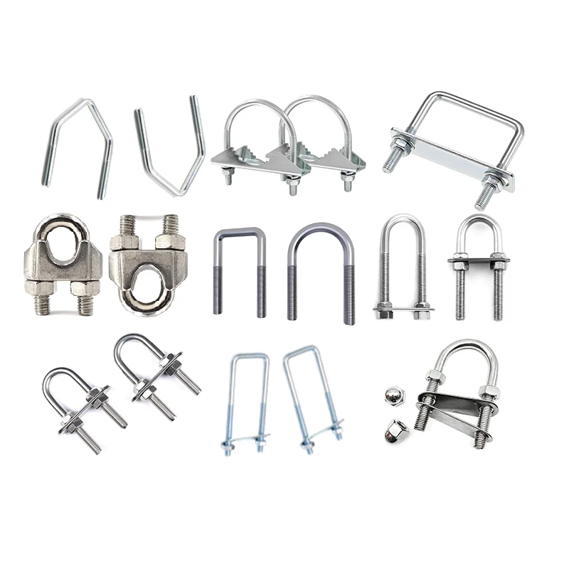 Factory Price Fasteners M6*48mm,  M6*51mm M6*57mm Stainless Steel Carbon Steel Iron U Type Bolt Truck U Bolts/