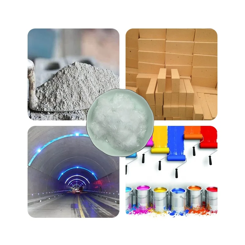 Polypropylene Fiber Short Plastic PP Fiber Concrete Mortar Anti-Cracking Additives Highway Bridge Spinning Filling Material Use