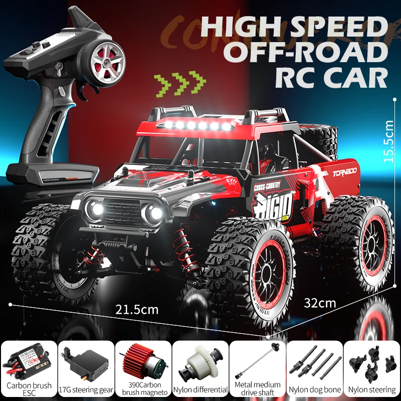 JJRC C8805 RC Truck - High Speed 4WD Electric Off-Road Car for