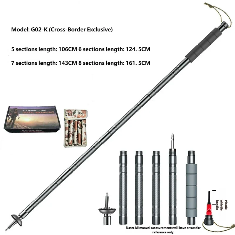 Lightweight Foldable Telescopic - Adjustable Aluminum Alloy Hiking Poles For Outdoor Trekking And Mountaineering_voghion.com
