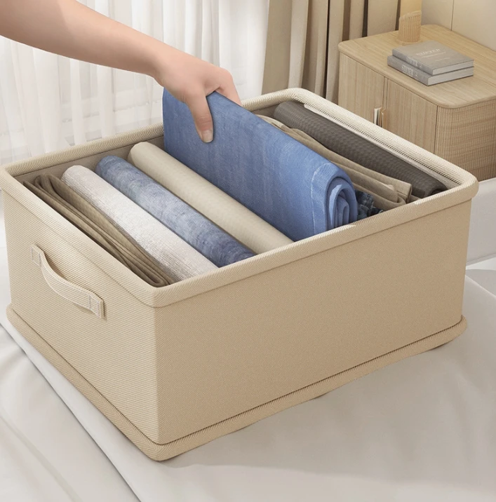 Large Eco-Friendly Rectangle Household Linen Storage Box Modern Foldable Waterproof Drawer-Type Clothing Organizer Sorting Extra details