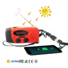 Radio Portable Portable Dooomore Am Fm WB Radio Portable Weather Noaa Alert Shower Waterproof Emergency Supplies Solar Crank Radio 600mAh