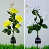 4 roses yellow and white for choose