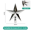 Superficie plateada brillante 20cm